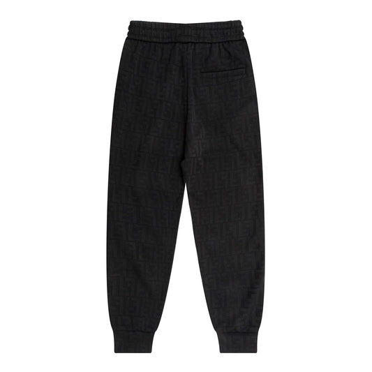 0906 New ribbon splicing logo sports and leisure leg pants