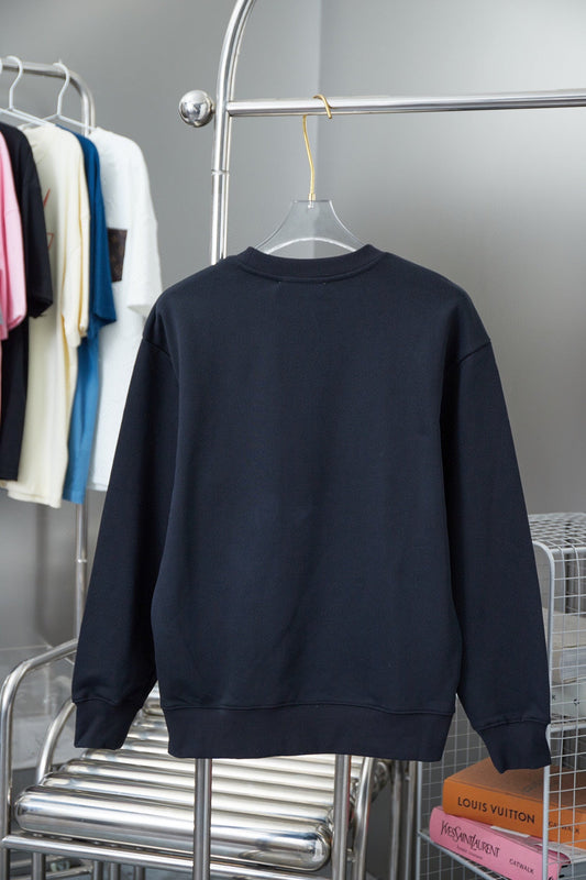 1126 Interlocking double G bead printed pullover round neck hoodie