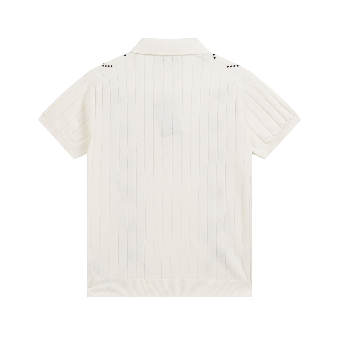 250313 New high quality knit lapel POLO