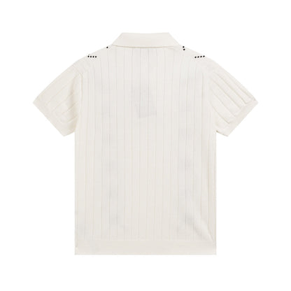 250313 New high quality knit lapel POLO