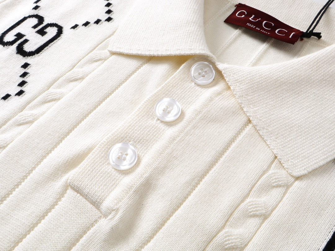 250313 New high quality knit lapel POLO