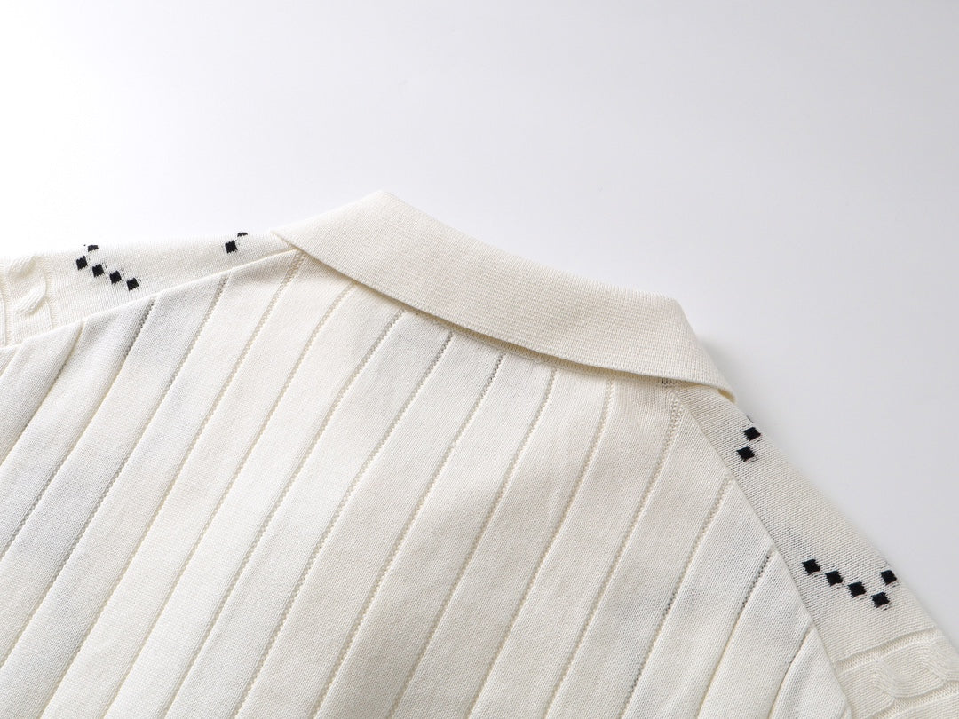 250313 New high quality knit lapel POLO