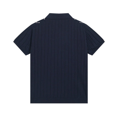 250313 New high quality knit lapel POLO