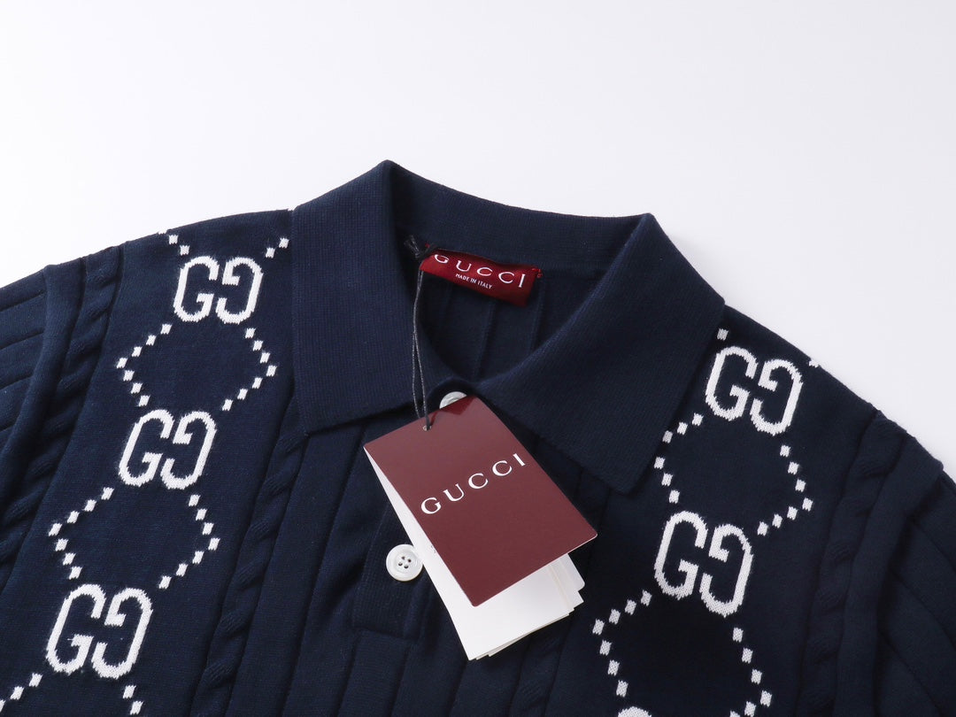 250313 New high quality knit lapel POLO