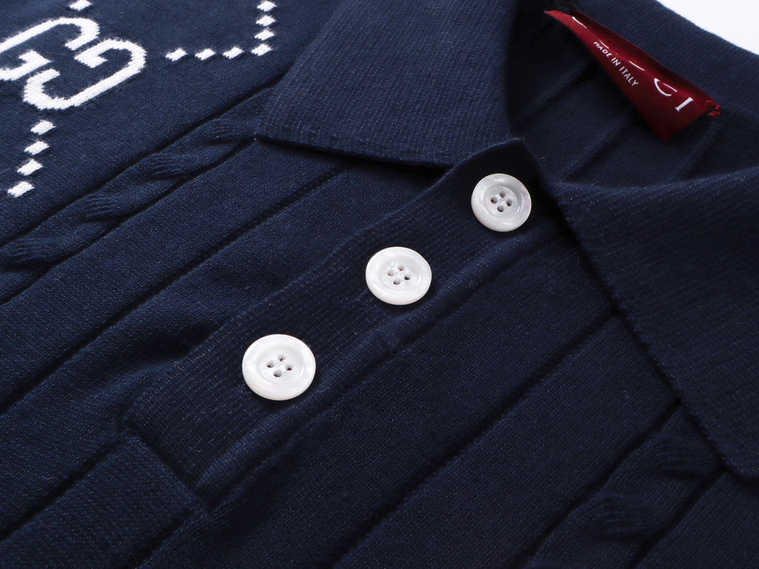 250313 New high quality knit lapel POLO