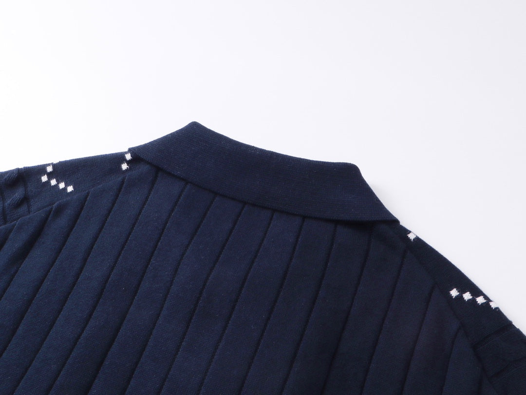 250313 New high quality knit lapel POLO